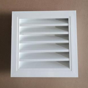 定做铝合金防雨百叶窗 室外电力箱变基础单层外墙通风口厕所透气