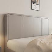 现代简约实木床莫兰迪灰双人床1.8米北欧主卧大床1.5米轻奢收纳床