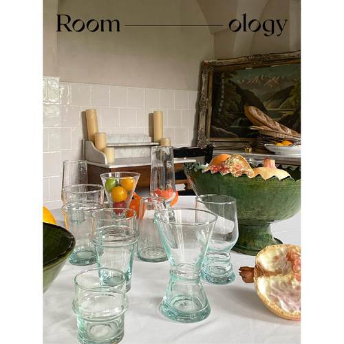 Roomology摩洛哥进口经典手工玻璃水杯果汁杯咖啡杯茶杯酒杯
