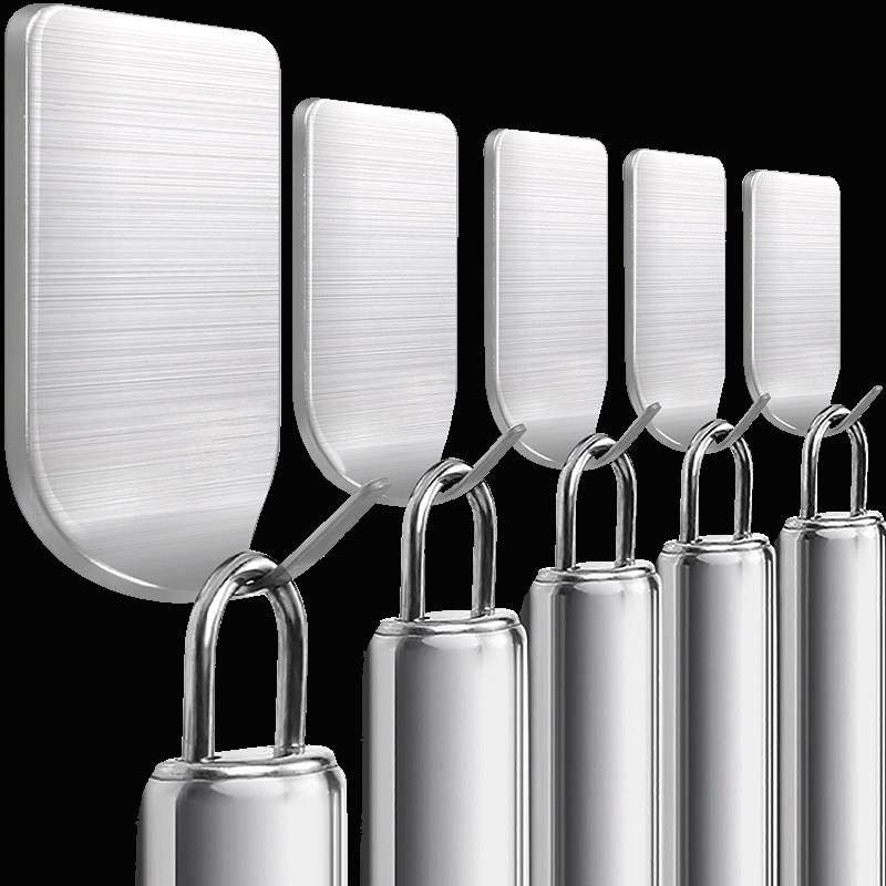 不锈钢挂钩304免打孔加厚单个无痕强力粘胶承重壁挂粘钩墙壁挂勾,收纳整理,挂钩/粘钩,淘宝优惠券,粉丝福利购,淘宝优惠卷