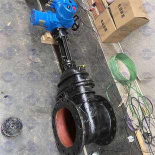 DN500耐磨防腐蝕襯氟楔式 大口徑電動鑄鐵閘閥 10Q Z945T