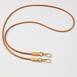 植鞣头层真皮牛皮绳双勾扣手机挂绳长款 斜挎加长包包背带吊绳原创