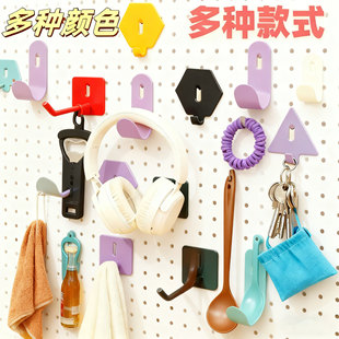 挂钩洞洞板用配件圆孔通用金属磁吸置物架书桌挂钉子 批发价