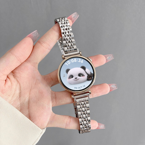 适用华为GT6/GT4表带女GT5 pro手表金属钢带GT3不锈钢表带GT2时尚wacth3新款wacth4 pro腕带荣耀magic2手表带