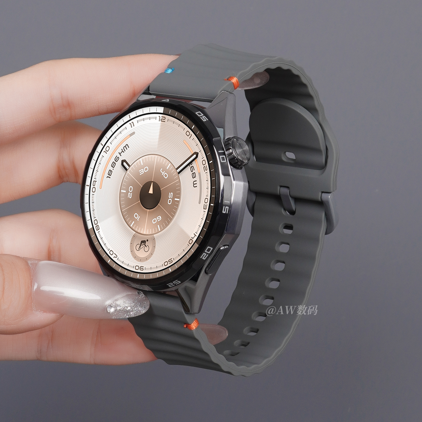 适用华为GT6/5/4透气硅胶表带