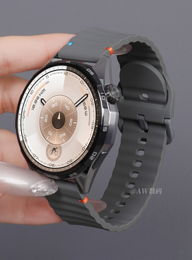 适用华为GT6pro表带gt5手表watchgt6男士新款液态硅胶手表带watch5透气男款GT4/GT3智能2E荣耀高级buds腕表链