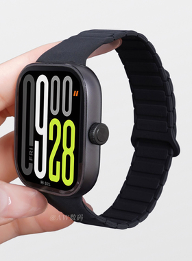 适用红米watch6/5手表redmiwatch4表带小米手环9/8pro腕带工装磁吸硅胶智能运动男女高级感红米6一体专用配件