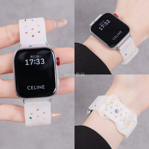 适用华为fit4/3/2透气硅胶表带