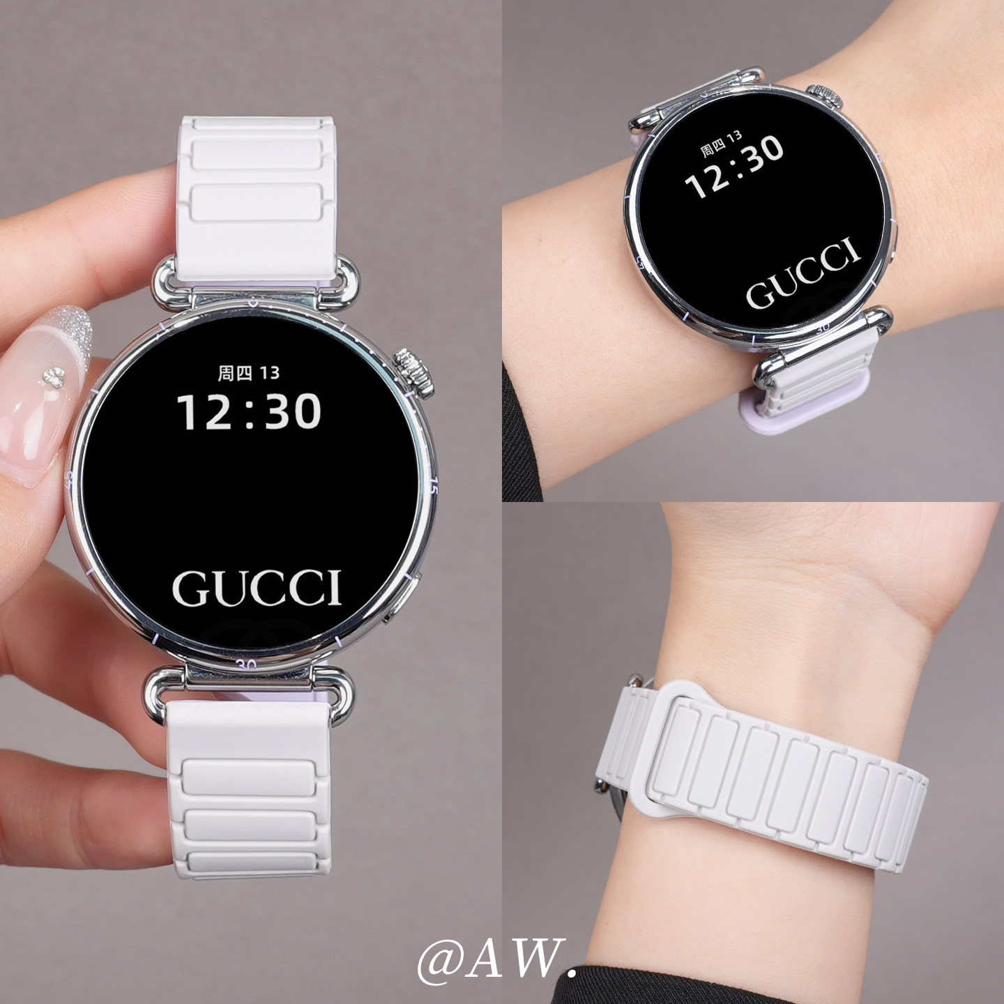 新款星光浅紫适用华为gt6表带gt5pro手表watchgt4女款磁吸硅胶watch5智能运动腕带gt3高级感夏天透气男替换带