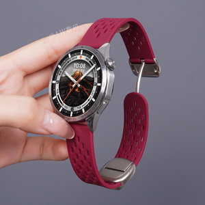 适用oppowatchx2表带手表watchx/s腕带4pro新款磁吸扣3pro透气硅胶一加手表2智能运动watch3/1代se男款替换带