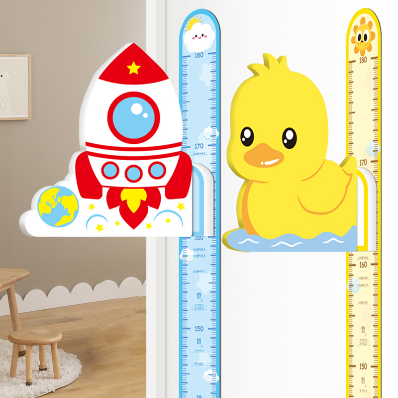 儿童磁力量身高贴纸神器宝宝精准测量仪尺升高不伤墙纸可移除墙贴