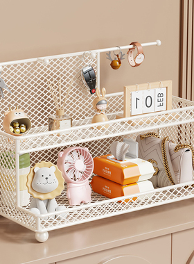 玄关创意桌面放钥匙收纳架入户门口鞋柜上装饰摆件置物架饰品挂盒