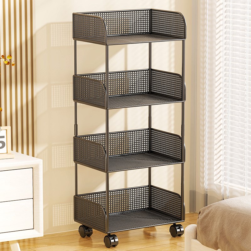 置物架书架学生书桌旁可移动落地储物柜家用多层儿童绘本收纳架子