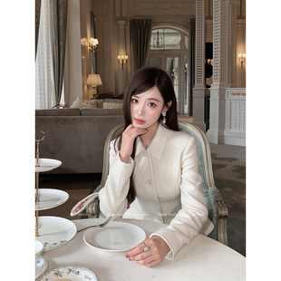 刘智贤【人鱼传说】精致千金风设计感小香风外套鱼尾半裙套装女