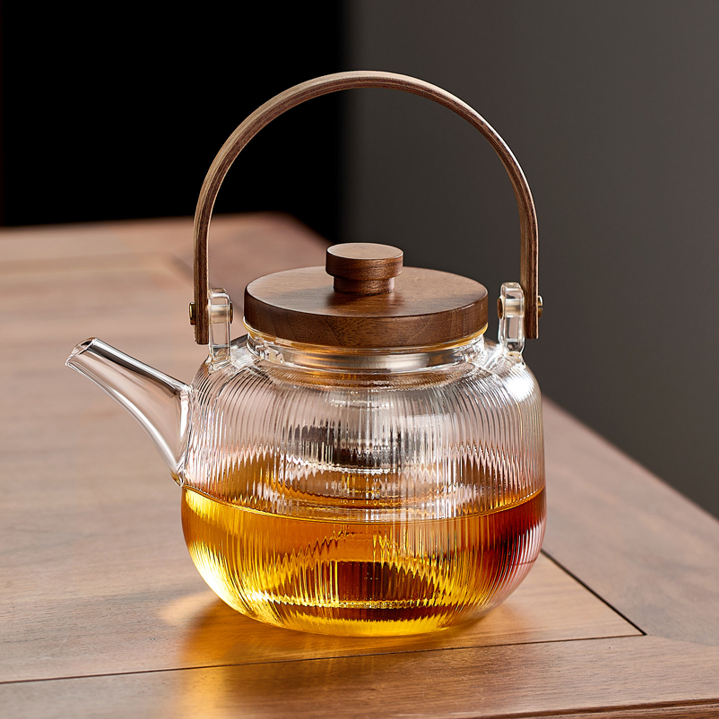 玻璃壶耐高温煮茶新款家用蒸煮一体煮茶壶黑晶炉专用加厚烧水壶