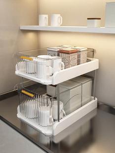 餐桌收纳神器桌面置物架零食茶几收纳盒客厅桌上台面抽屉杯子整理