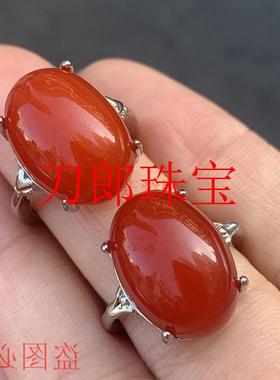 保山凉山老矿南红戒指女士款金饰