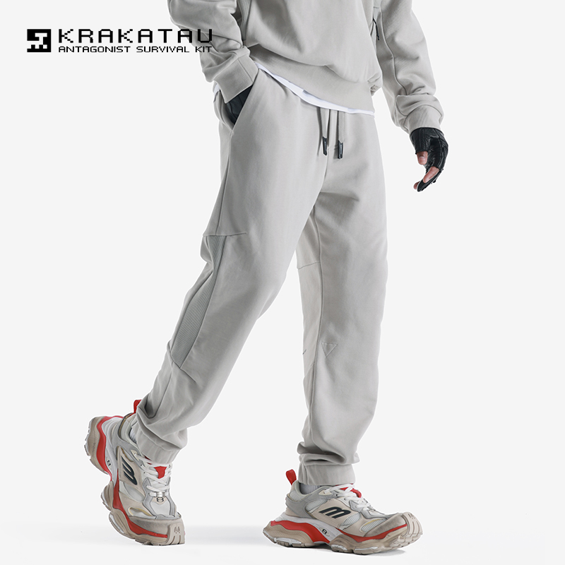 KRAKATAU平纹针织长裤重磅运动裤