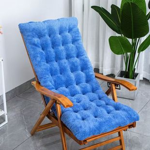 加厚躺椅垫子秋冬季加长加厚通用棉垫靠椅一体竹椅垫藤椅摇椅坐垫