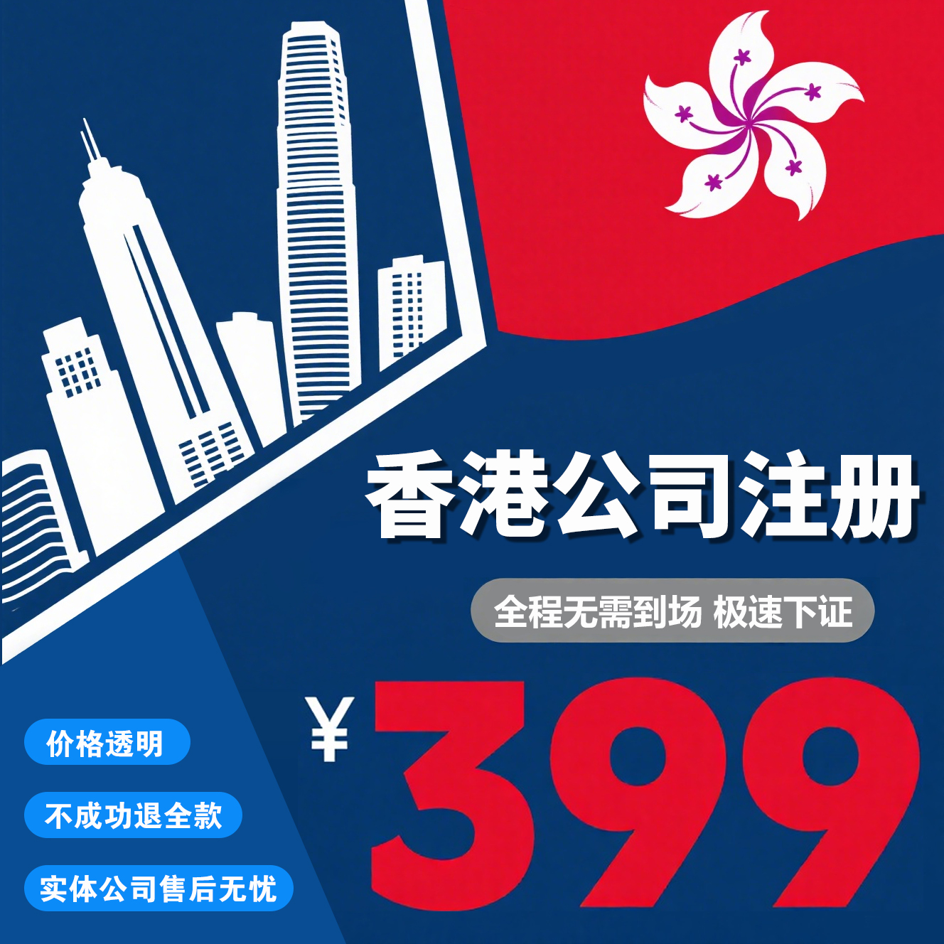 香港公司注册跨境电商亚马逊地址海外离岸开户年审计报税变更注销