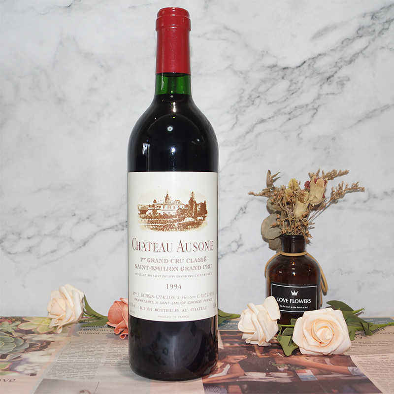 1994奥松庄园法国原瓶装进口红酒欧颂名庄红葡萄酒chateauausone