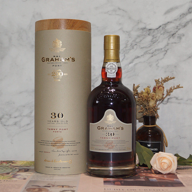 葡萄牙进口原瓶装30年格兰姆茶色波特甜型葡萄酒GrahamSaged Port