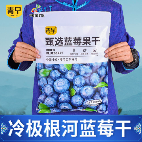 500g蓝莓果干大兴安岭