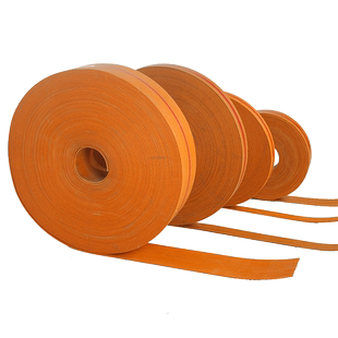 黄色帆布平胶带传送带 耐磨斗式提升机皮带 橡胶平皮带传动输送带