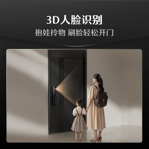 【蜜蜂惊喜社】德施曼新品Q2F下摄版人脸智能锁YB