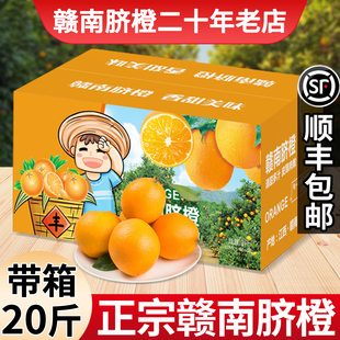 包邮 江西赣南脐橙新鲜橙子水果整箱批发净重18.5斤装 顺丰直发