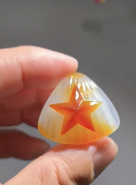 可定制蛇年天然玛瑙玉髓俏色贝壳挂件纯手工雕刻属相唯美海星吊坠