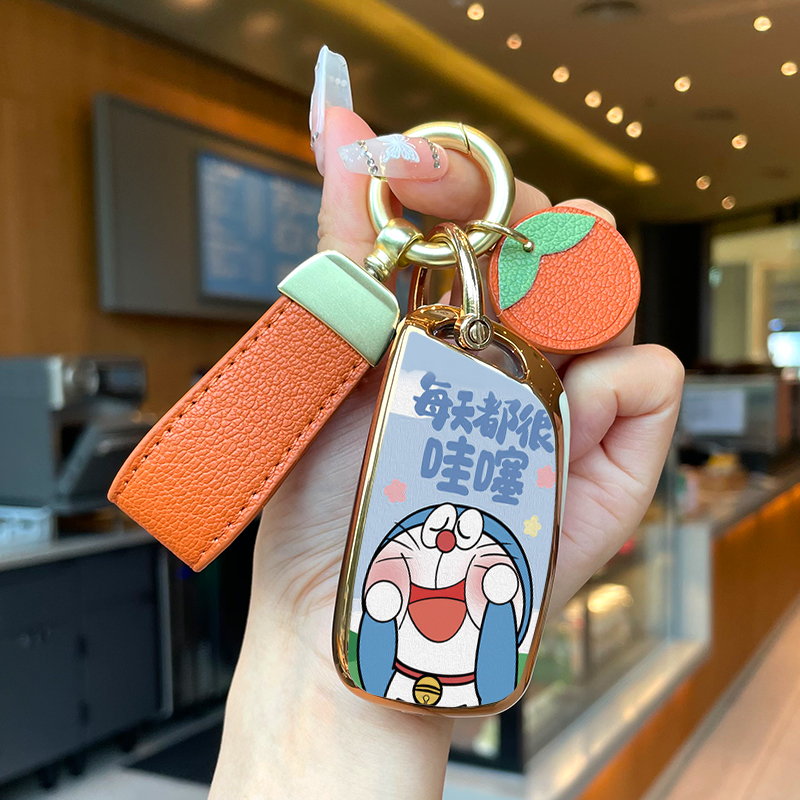 钥匙套tpu软胶叮当猫标致卡通