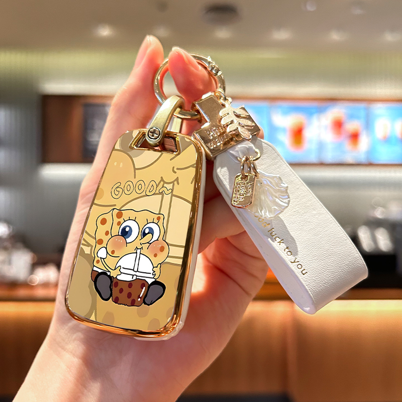 别克君威海绵宝宝钥匙套