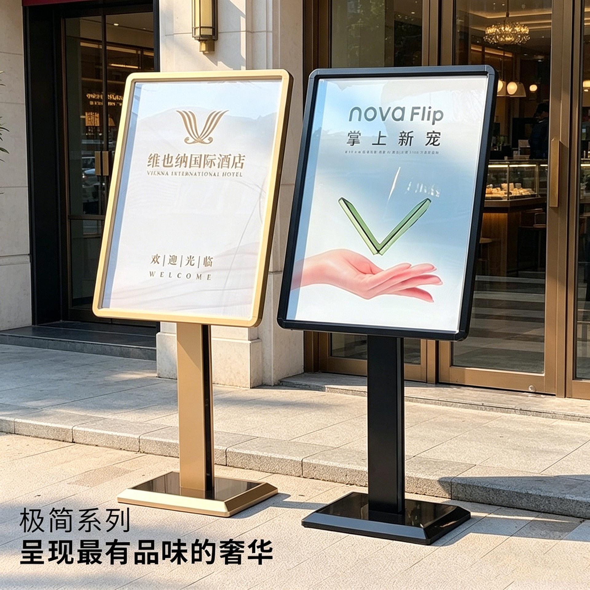 广告牌展示牌水牌展架立牌指示牌户外立式海报宣传落地式迎宾