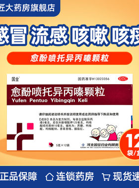 【国金】愈酚喷托异丙嗪颗粒5g*12袋/盒