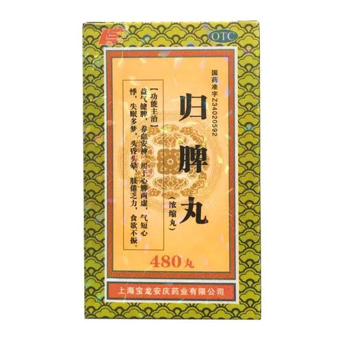 上龙 归脾丸(浓缩丸) 480丸*1瓶/盒