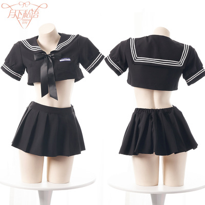 日系性感辣妹纯欲露腰JK制服