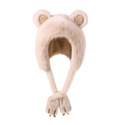 帽子女冬户外加厚毛绒护耳包头帽