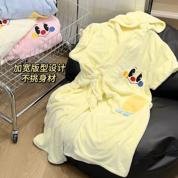巾可穿浴巾女浴裙洗澡吸水速干加厚学生宿舍不掉毛可爱夏天生浴袍