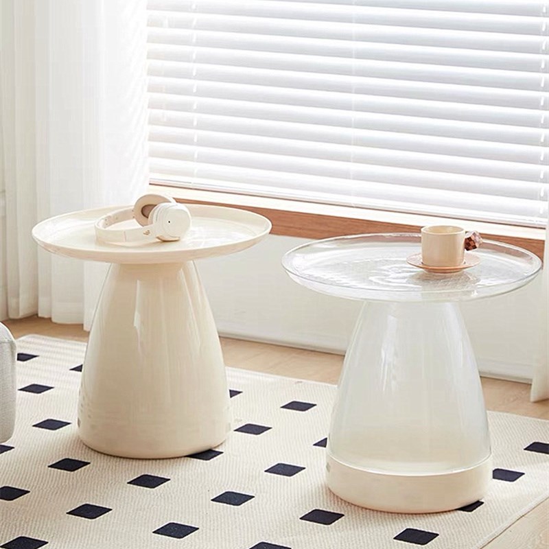 网红ins沙发边几奶油风小茶几家用客厅简约P创意床头小圆桌小户型