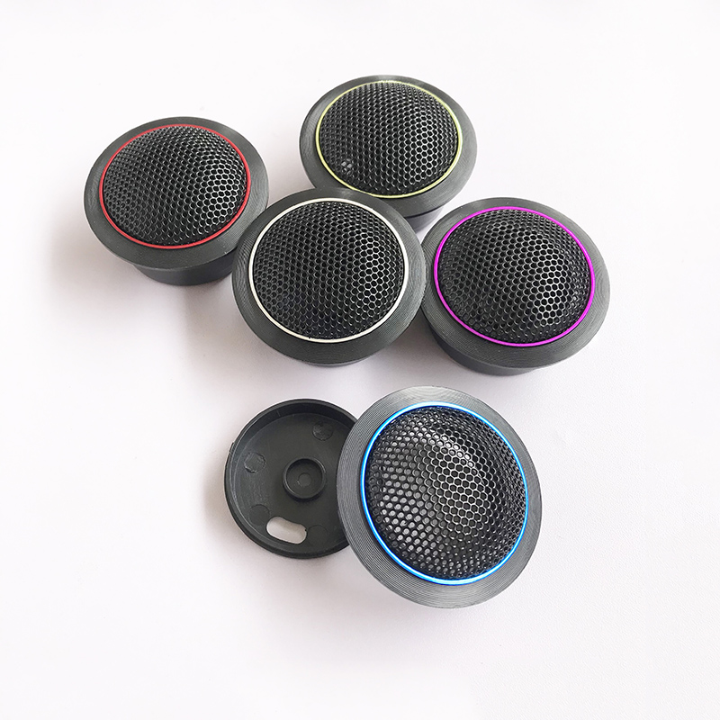 汽车高音喇叭罩装饰保护r网A柱改装音响带底座外壳可明装 一对价