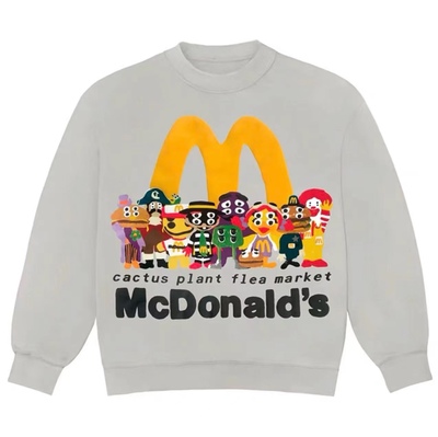 CPFM x 麦当劳联名M记高街宽松休闲麦记家族发泡印花男女同款卫衣