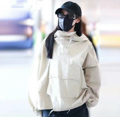 欧美街头马吉拉沙丘风平替张天爱同款骑行服薄款冲锋衣防晒服情侣