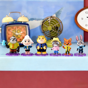 疯狂动物城盲盒尼克朱迪手办潮玩公仔周边玩偶摆件儿童玩具礼物