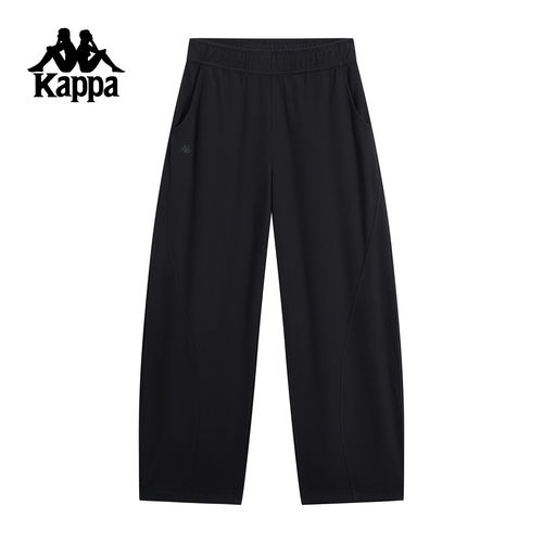 Kappa卡帕女裤2026春季新款休闲直筒长裤简约针织裤子K0G22AK82