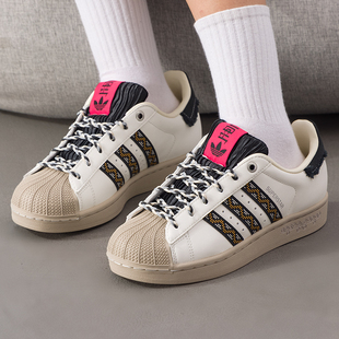Adidas阿迪达斯三叶草男鞋女鞋2025冬季新款SUPERSTAR板鞋JQ8722
