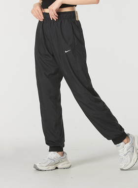 Nike耐克女裤2025秋季新款运动休闲简约百搭束脚梭织长裤FV7661