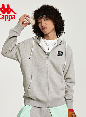 kappa卡帕男装夏季新款运动休闲简约舒适连帽外套K0D52MK60