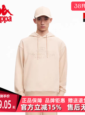 Kappa卡帕新款运动时装系列套头帽衫情侣男女运动卫衣K0CW2MT01X