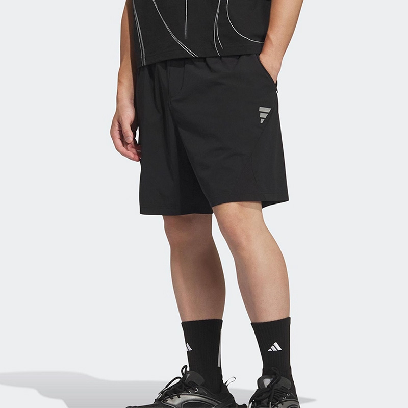 Adidas阿迪达斯男裤2025夏季新款梭织宽松运动休闲短裤KC6072